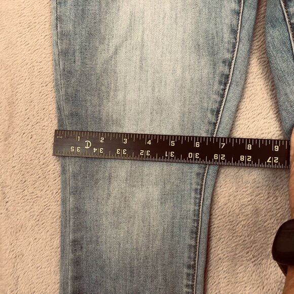 Guess Women's Jeans Size 29 Skinny Frayed Hem Ankle Casual Blue Denim Light Wash - Picture 5 of 13